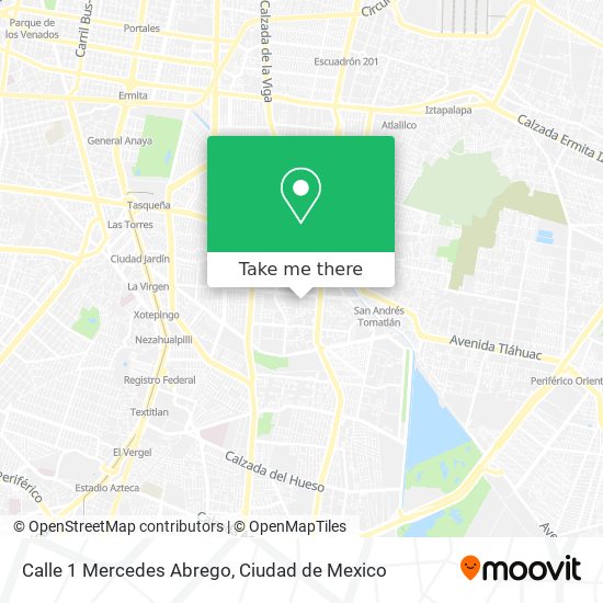 Calle 1 Mercedes Abrego map