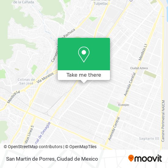 San Martin de Porres map