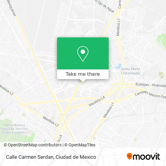 Mapa de Calle Carmen Serdan