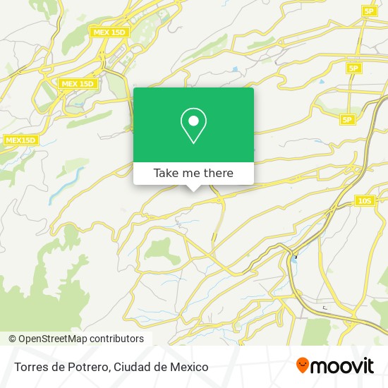 Torres de Potrero map