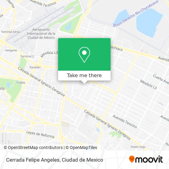 Mapa de Cerrada Felipe Angeles