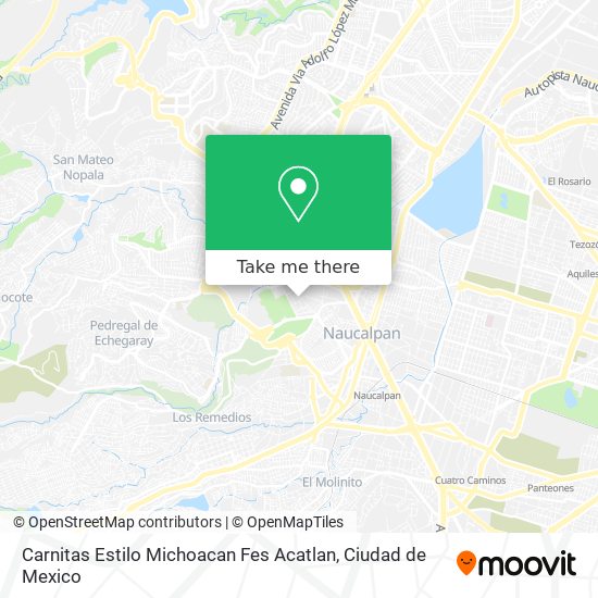Mapa de Carnitas Estilo Michoacan Fes Acatlan