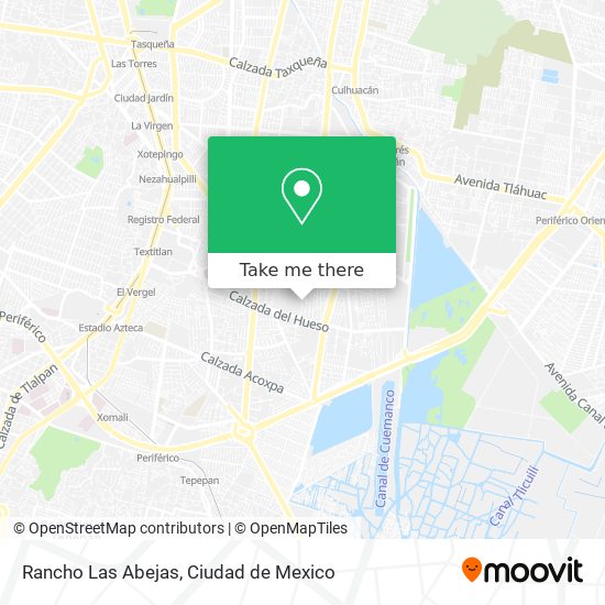 Rancho Las Abejas map