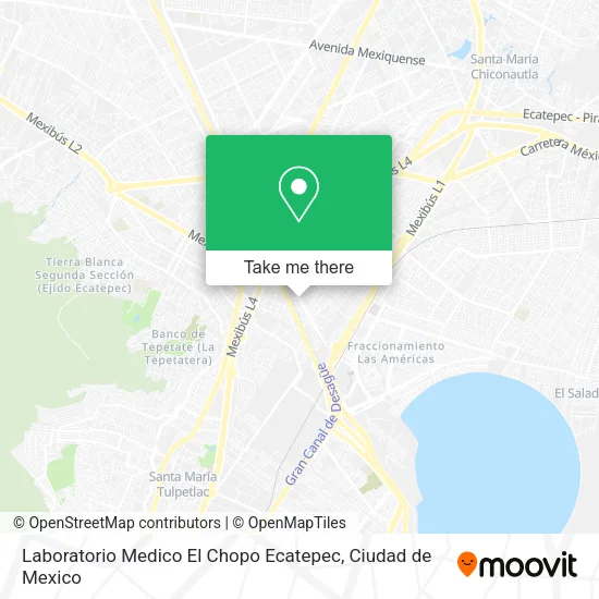 Laboratorio Medico El Chopo Ecatepec map
