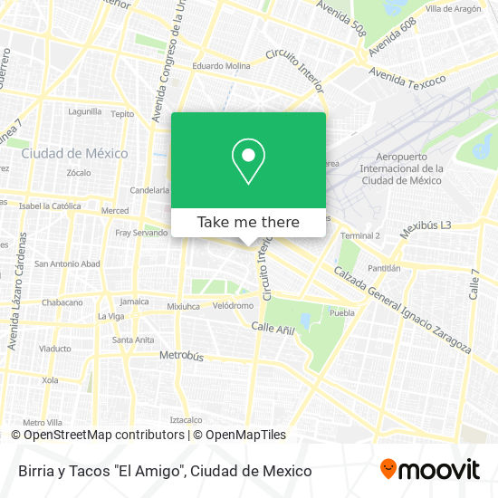 Birria y Tacos "El Amigo" map