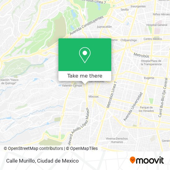 Calle Murillo map