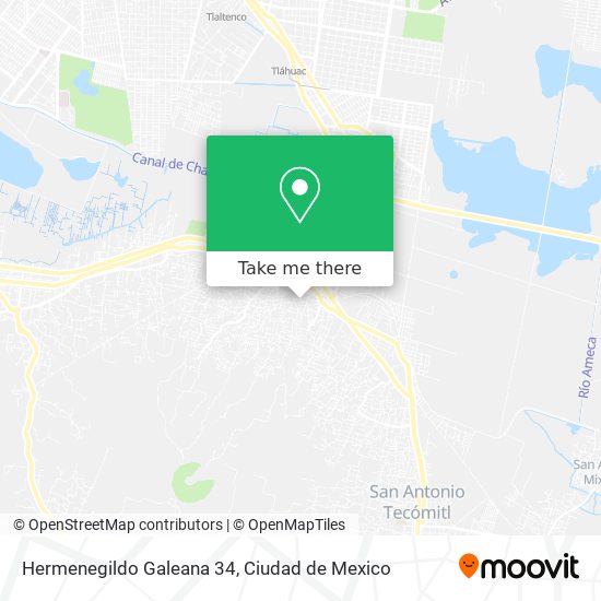Hermenegildo Galeana 34 map