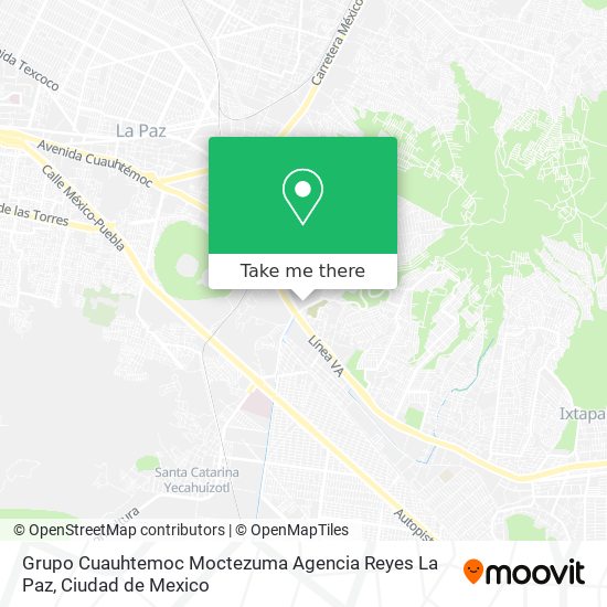 Grupo Cuauhtemoc Moctezuma Agencia Reyes La Paz map