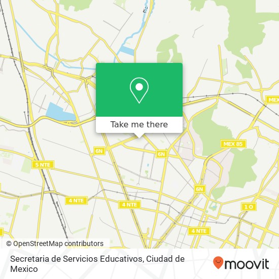 Mapa de Secretaria de Servicios Educativos