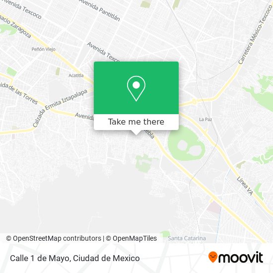 Calle 1 de Mayo map