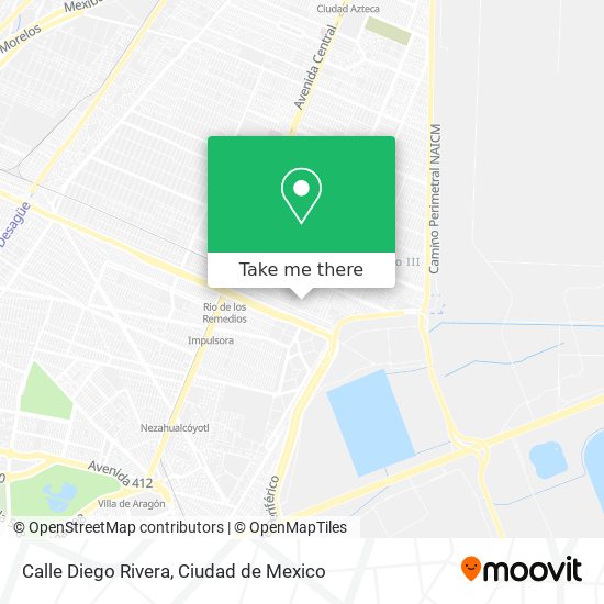 Mapa de Calle Diego Rivera