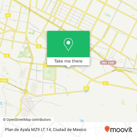 Plan de Ayala MZ9 LT 14 map