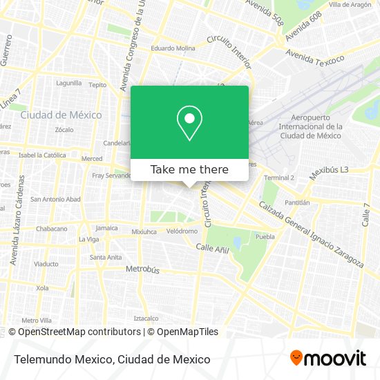 Mapa de Telemundo Mexico