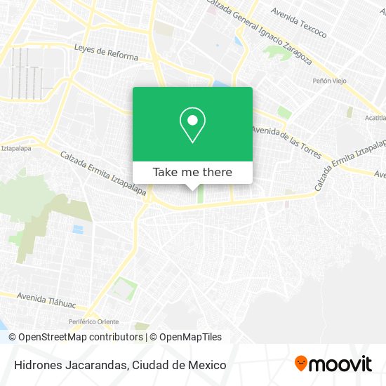 Hidrones Jacarandas map