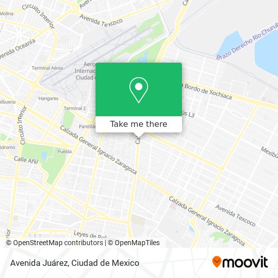 Mapa de Avenida Juárez