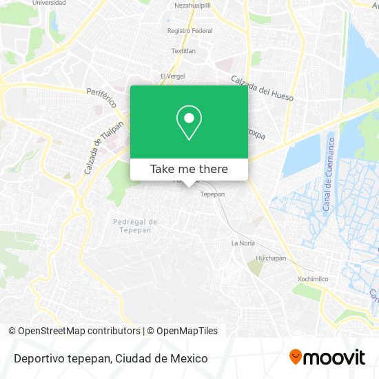 Deportivo tepepan map