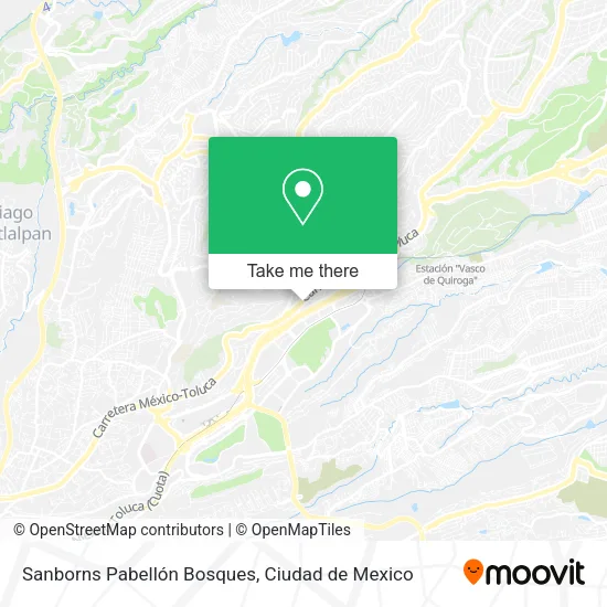 Sanborns Pabellón Bosques map