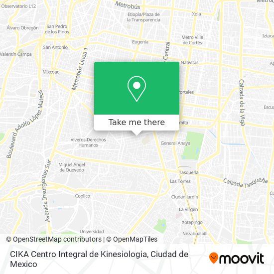 CIKA Centro Integral de Kinesiologia map