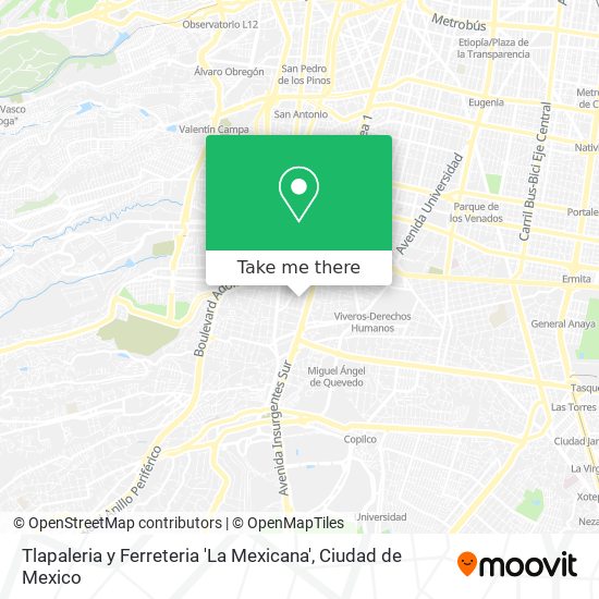 Mapa de Tlapaleria y Ferreteria 'La Mexicana'