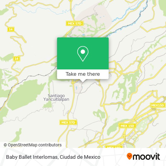 Baby Ballet Interlomas map