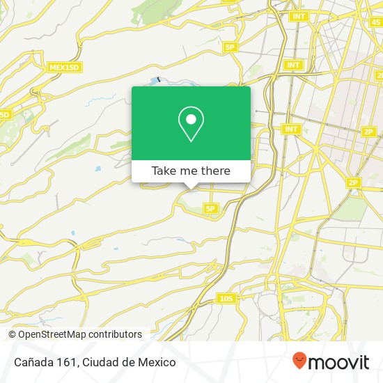 Cañada 161 map