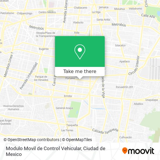 Mapa de Modulo Movil de Control Vehicular