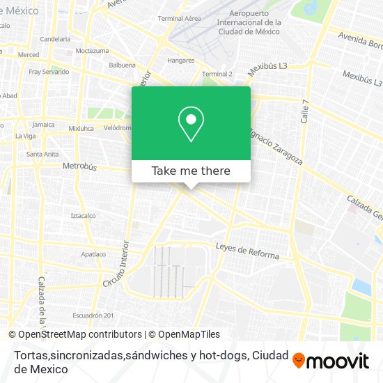 Tortas,sincronizadas,sándwiches y hot-dogs map