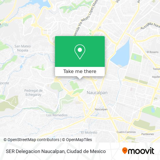 Mapa de SER Delegacion Naucalpan