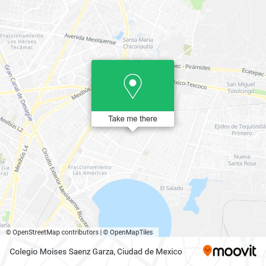 Mapa de Colegio Moises Saenz Garza