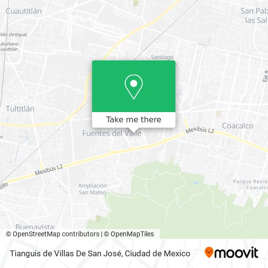 Mapa de Tianguis de Villas De San José