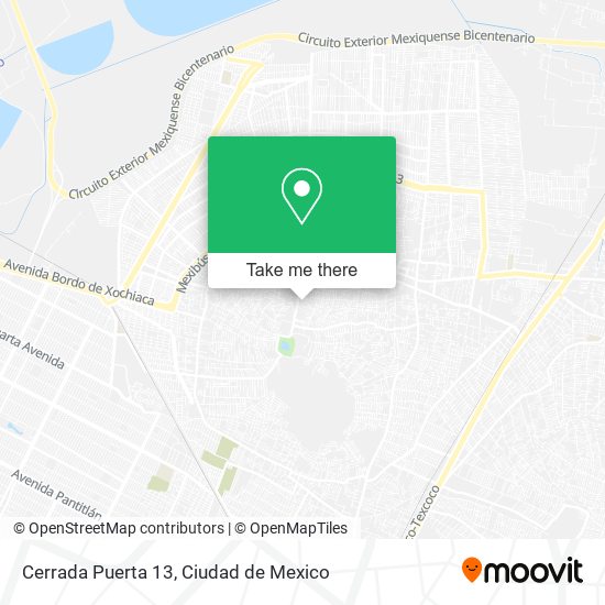 Mapa de Cerrada Puerta 13