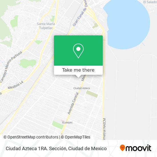 Mapa de Ciudad Azteca 1RA. Sección