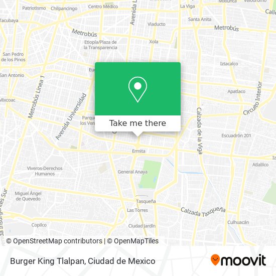 Burger King Tlalpan map