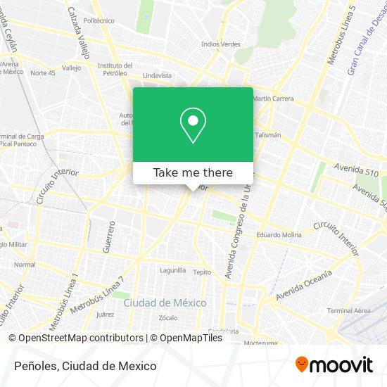 Mapa de Peñoles