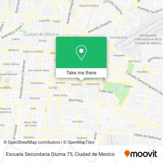 Escuela Secundaria Diurna 75 map