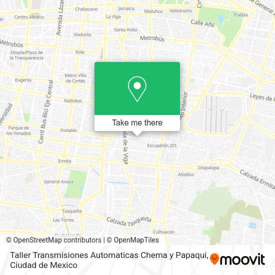 Mapa de Taller Transmisiones Automaticas Chema y Papaqui