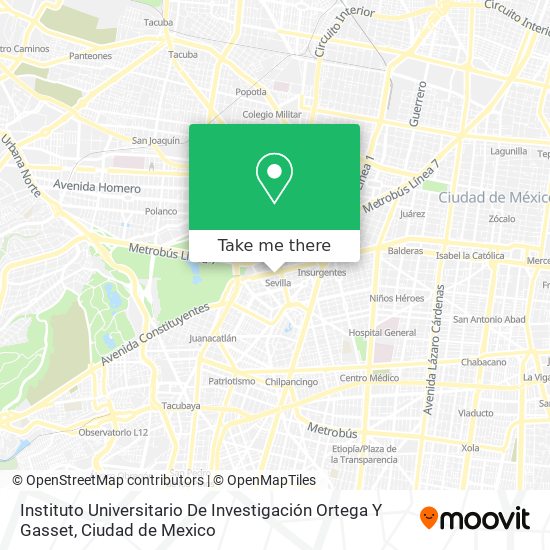 Instituto Universitario De Investigación Ortega Y Gasset map