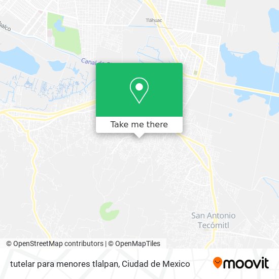 Mapa de tutelar para menores tlalpan