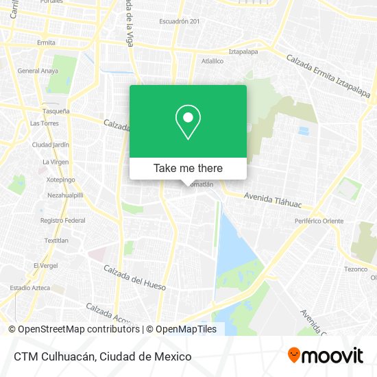 Mapa de CTM Culhuacán