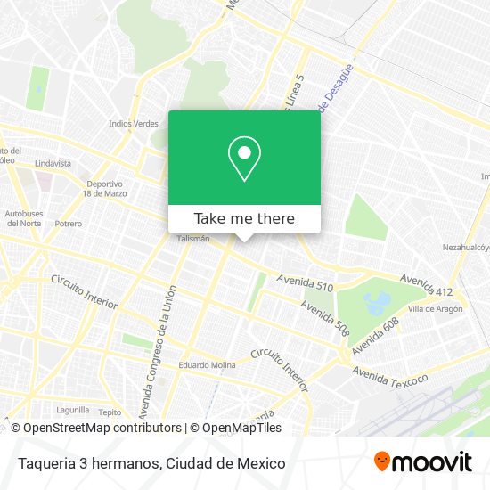 Taqueria 3 hermanos map