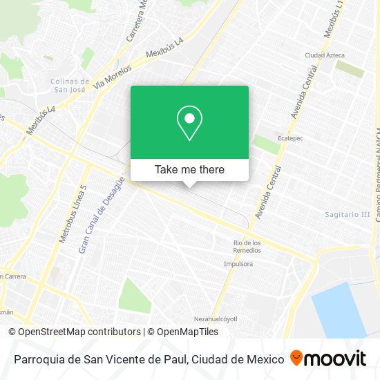 Parroquia de San Vicente de Paul map