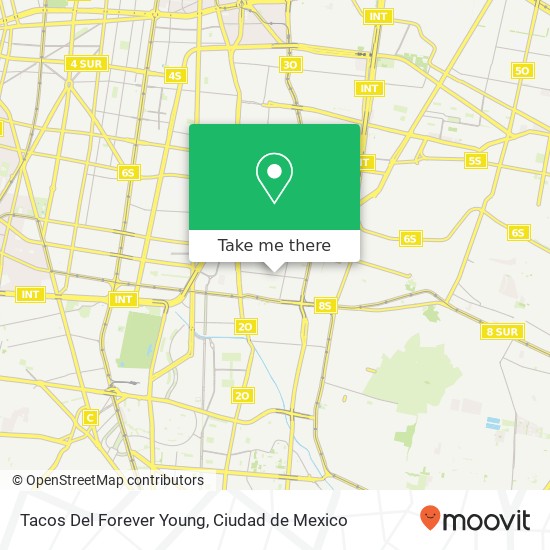 Tacos Del Forever Young map