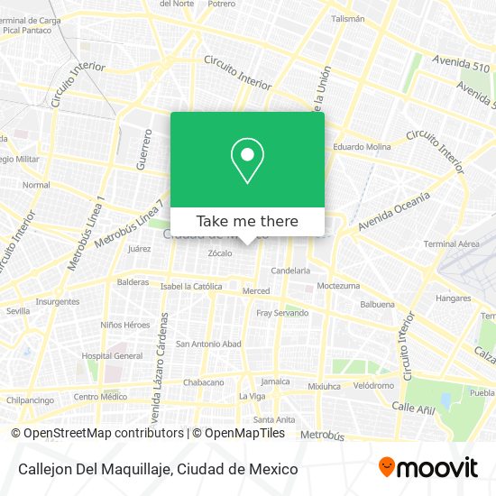 Callejon Del Maquillaje map