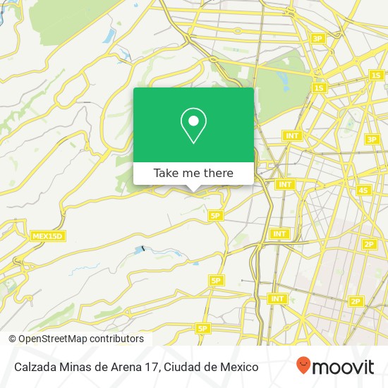Calzada Minas de Arena 17 map