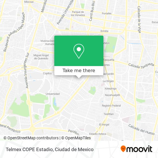 Telmex COPE Estadio map