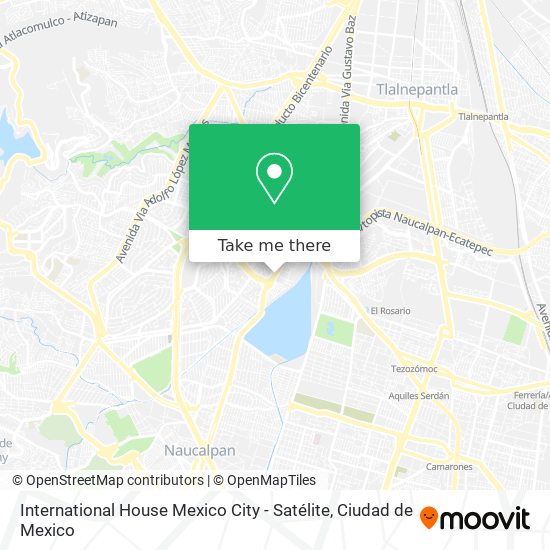 International House Mexico City - Satélite map
