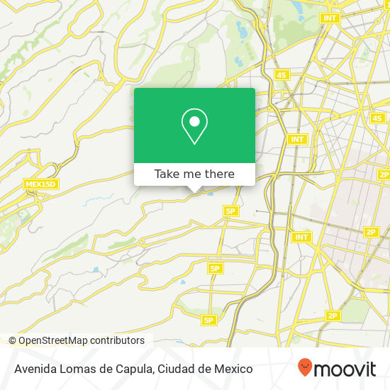 Avenida Lomas de Capula map