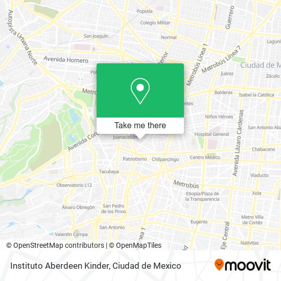 Mapa de Instituto Aberdeen Kinder
