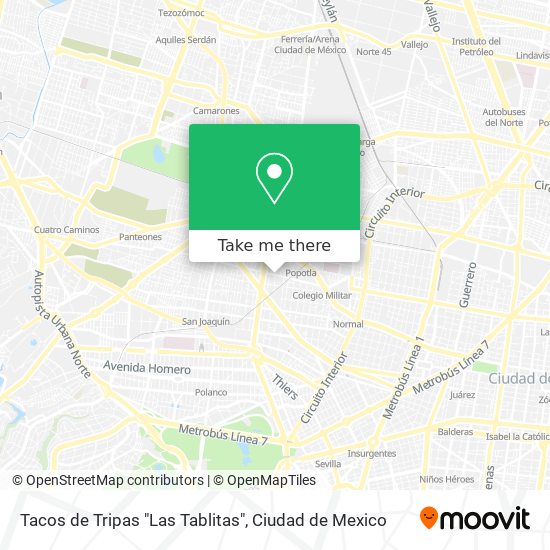 Tacos de Tripas "Las Tablitas" map