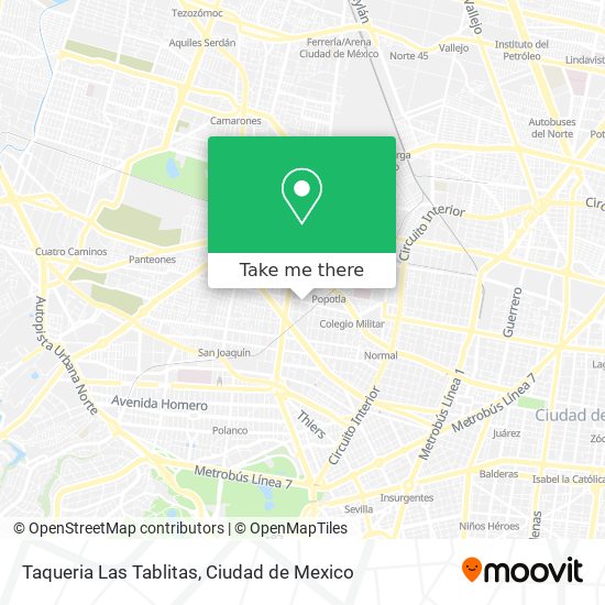 Taqueria Las Tablitas map